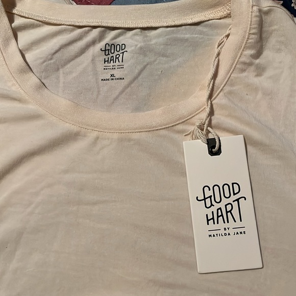 Good Hart Peachy Pink Tee - XL NWT - Picture 8 of 8